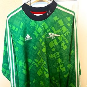 "Retro 90's Look" Adidas UK ARSENAL Football/Soccer Team Goalie Jersey Size L